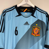 Shop 2012/13 SPAIN A.INIESTA #6 AWAY SHIRT (XXL) ADIDAS, classic football shirts, vintage football shirts & retro soccer jerseys at Cult Kits