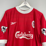Shop 1998/00 LIVERPOOL GERRARD #28 HOME SHIRT (L) REEBOK, classic football shirts, vintage football shirts & retro soccer jerseys at Cult Kits