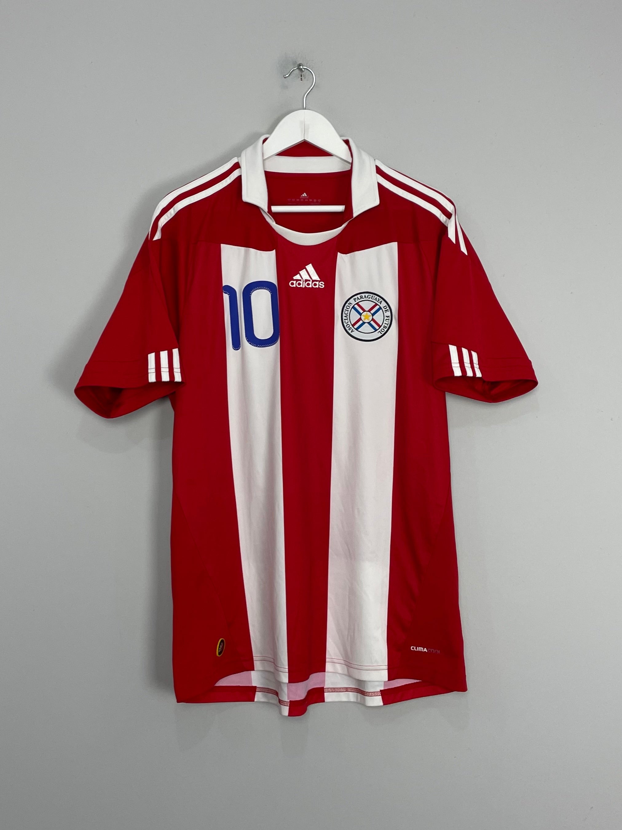 Shop 2010/11 PARAGUAY S.CABANAS #10 HOME SHIRT (L) ADIDAS, classic football shirts, vintage football shirts & retro soccer jerseys at Cult Kits