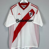 2002/03 RIVER PLATE HOME SHIRT (L) ADIDAS