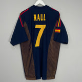 Shop 2002/04 SPAIN RAUL #7 THIRD SHIRT (XL) ADIDAS, classic football shirts, vintage football shirts & retro soccer jerseys at Cult Kits