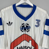 Shop 1986/87 MARSEILLE #3 HOME SHIRT (M) ADIDAS, classic football shirts, vintage football shirts & retro soccer jerseys at Cult Kits