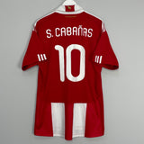 Shop 2010/11 PARAGUAY S.CABANAS #10 HOME SHIRT (L) ADIDAS, classic football shirts, vintage football shirts & retro soccer jerseys at Cult Kits