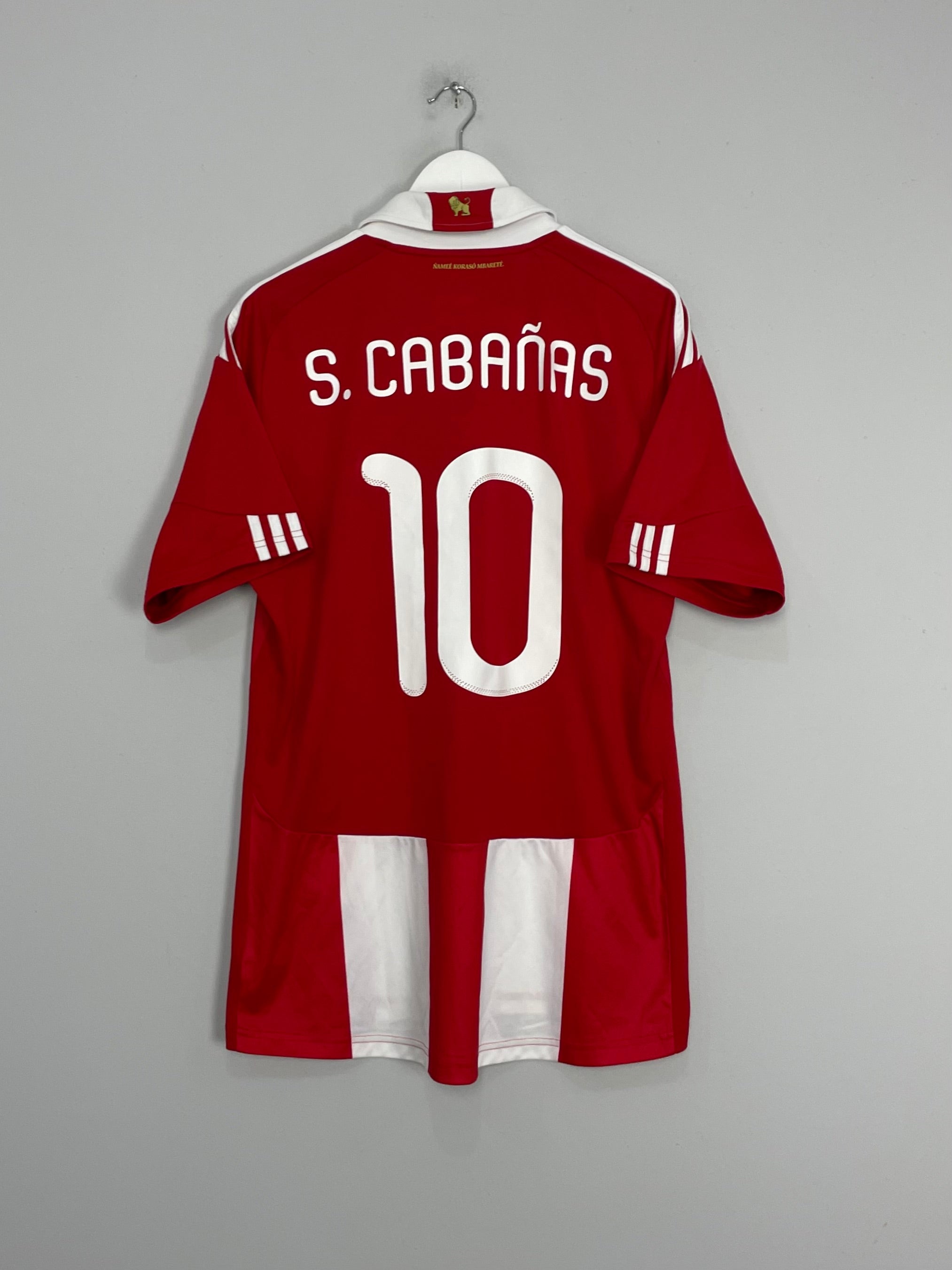 Shop 2010/11 PARAGUAY S.CABANAS #10 HOME SHIRT (L) ADIDAS, classic football shirts, vintage football shirts & retro soccer jerseys at Cult Kits