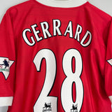 Shop 1998/00 LIVERPOOL GERRARD #28 HOME SHIRT (L) REEBOK, classic football shirts, vintage football shirts & retro soccer jerseys at Cult Kits
