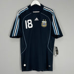 Shop 2007/09 ARGENTINA MESSI #18 *BNWT* AWAY SHIRT (L) ADIDAS, classic football shirts, vintage football shirts & retro soccer jerseys at Cult Kits