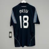 Shop 2007/09 ARGENTINA MESSI #18 *BNWT* AWAY SHIRT (L) ADIDAS, classic football shirts, vintage football shirts & retro soccer jerseys at Cult Kits