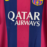 Shop 2014/15 BARCELONA NEYMAR JR #11 HOME SHIRT (XL) NIKE, classic football shirts, vintage football shirts & retro soccer jerseys at Cult Kits