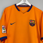 Shop 2006/08 BARCELONA MESSI #19 AWAY SHIRT (XL) NIKE, classic football shirts, vintage football shirts & retro soccer jerseys at Cult Kits