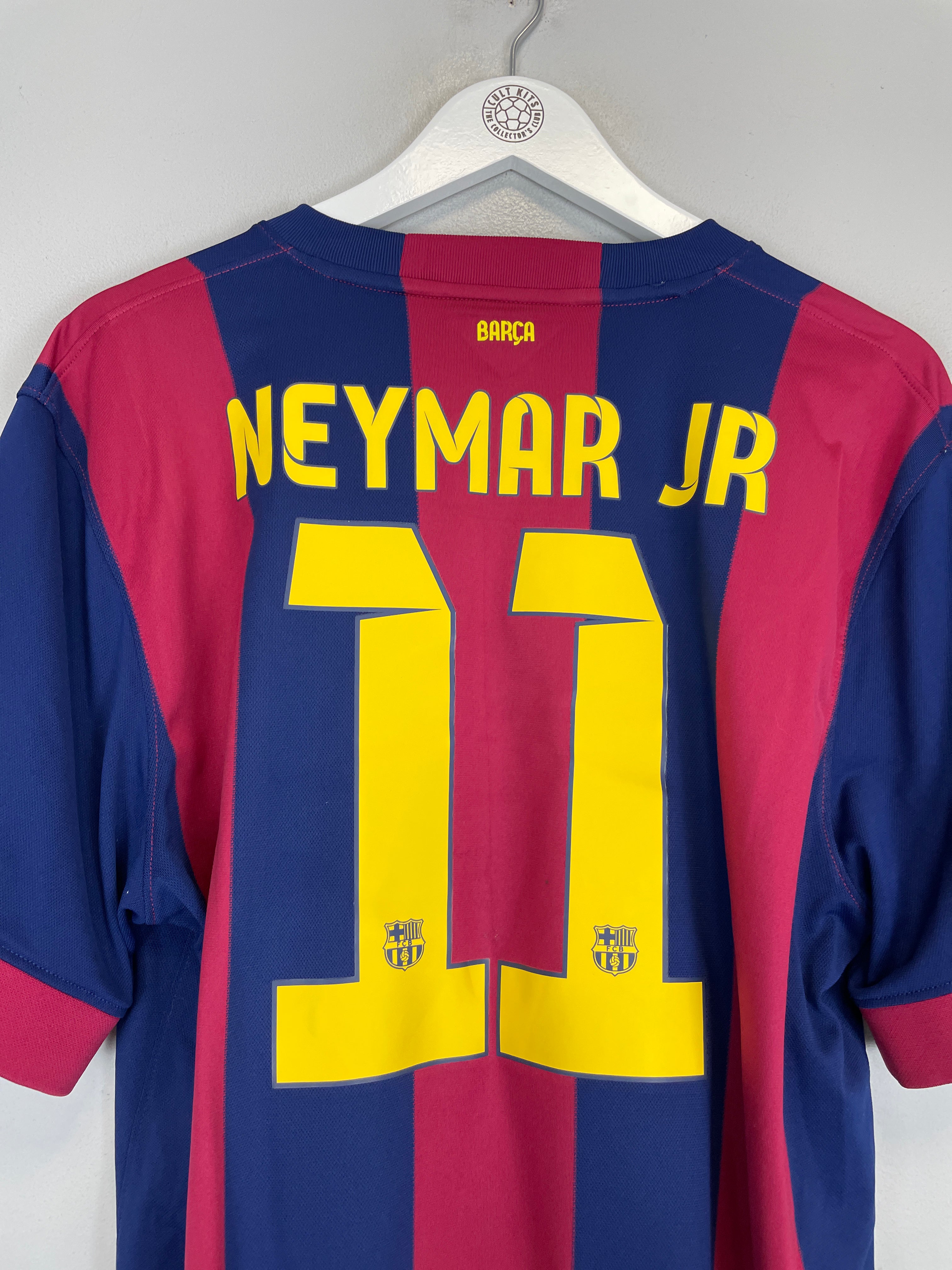 Shop 2014/15 BARCELONA NEYMAR JR #11 HOME SHIRT (XL) NIKE, classic football shirts, vintage football shirts & retro soccer jerseys at Cult Kits