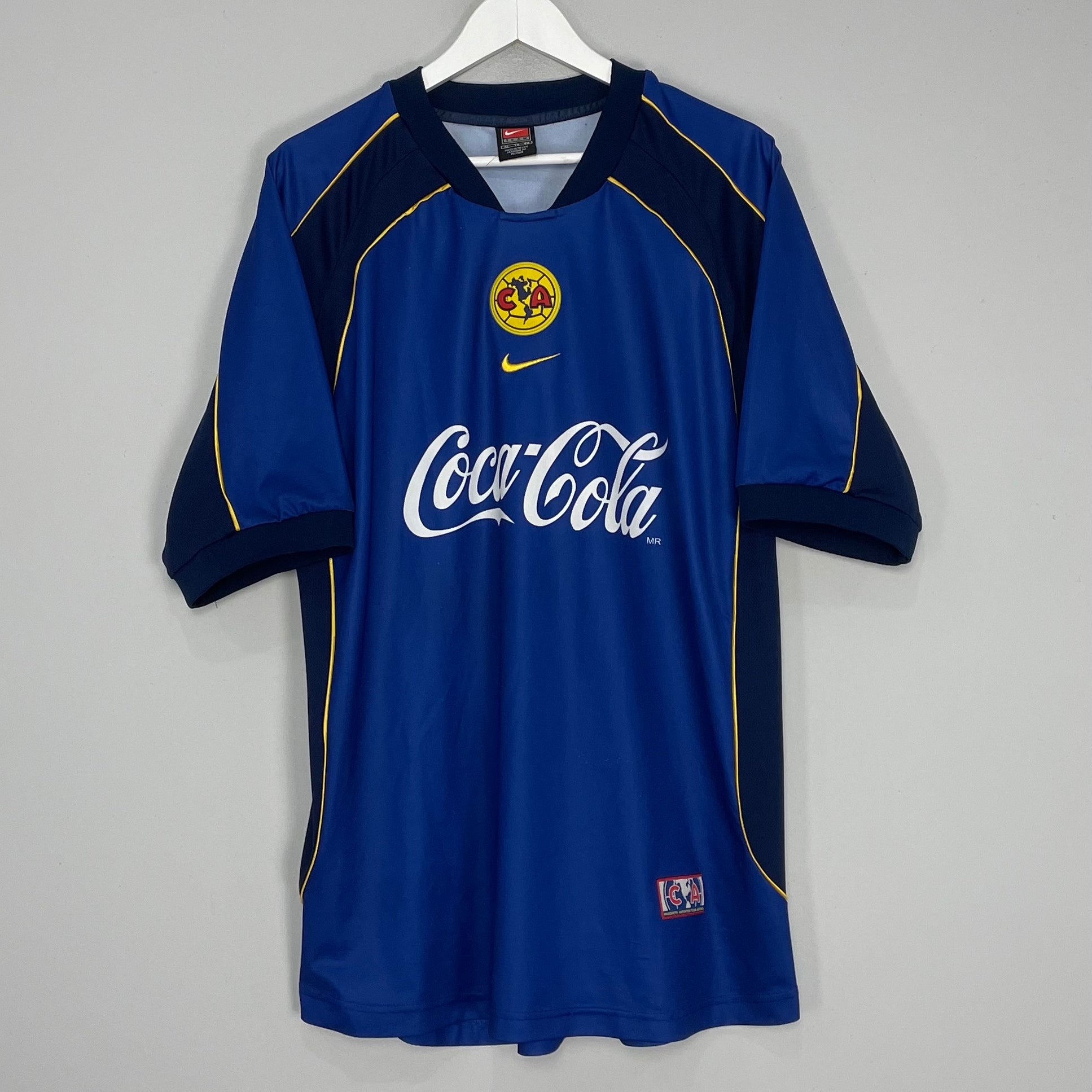 Shop 2001/02 CLUB AMERICA AWAY SHIRT (XL) NIKE, classic football shirts, vintage football shirts & retro soccer jerseys at Cult Kits