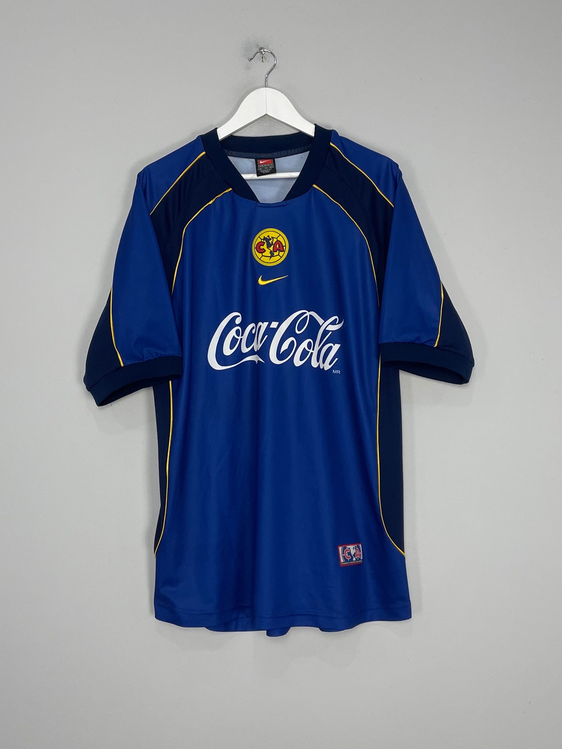 Shop 2001/02 CLUB AMERICA AWAY SHIRT (XL) NIKE, classic football shirts, vintage football shirts & retro soccer jerseys at Cult Kits