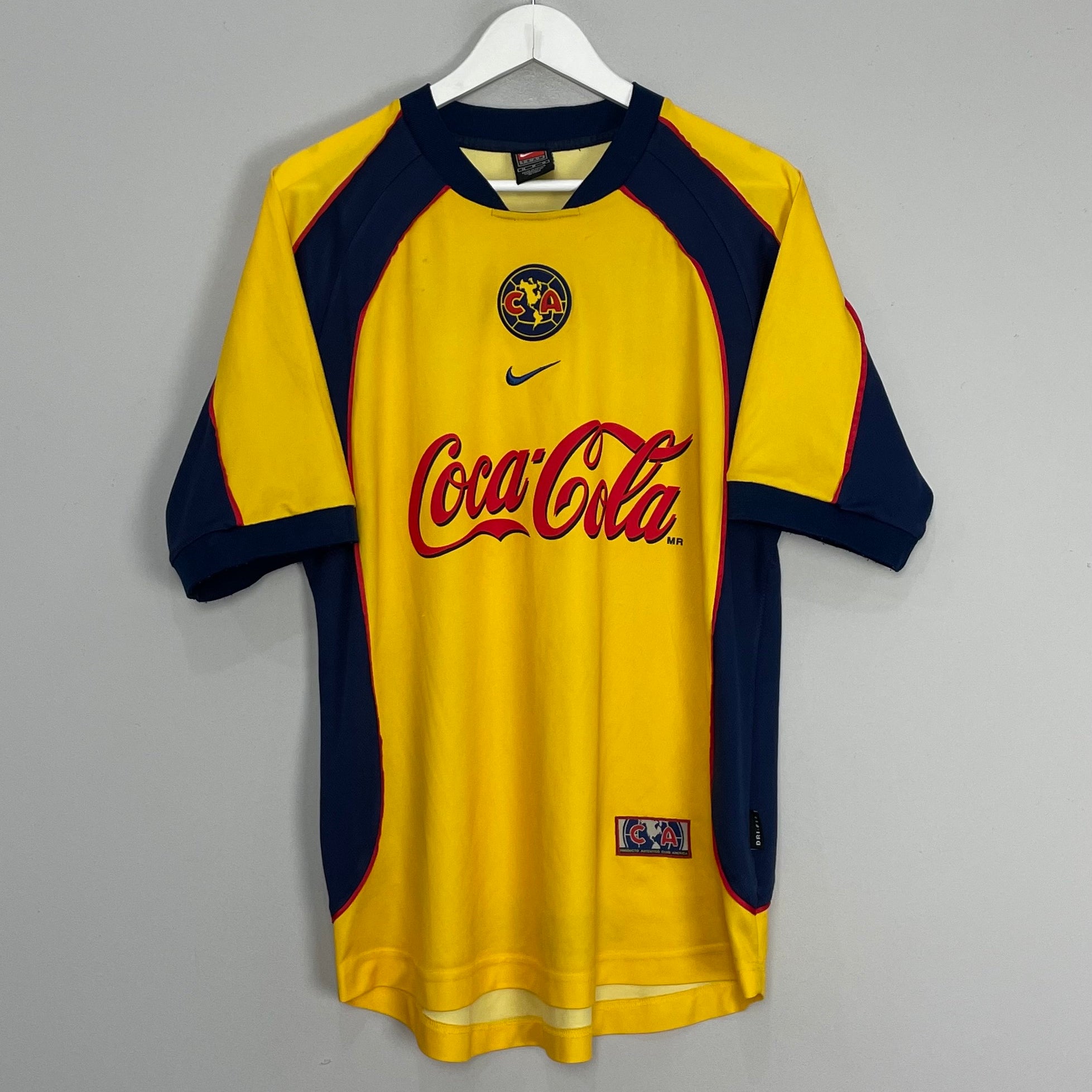 Shop 2001/02 CLUB AMERICA HOME SHIRT (M) NIKE, classic football shirts, vintage football shirts & retro soccer jerseys at Cult Kits