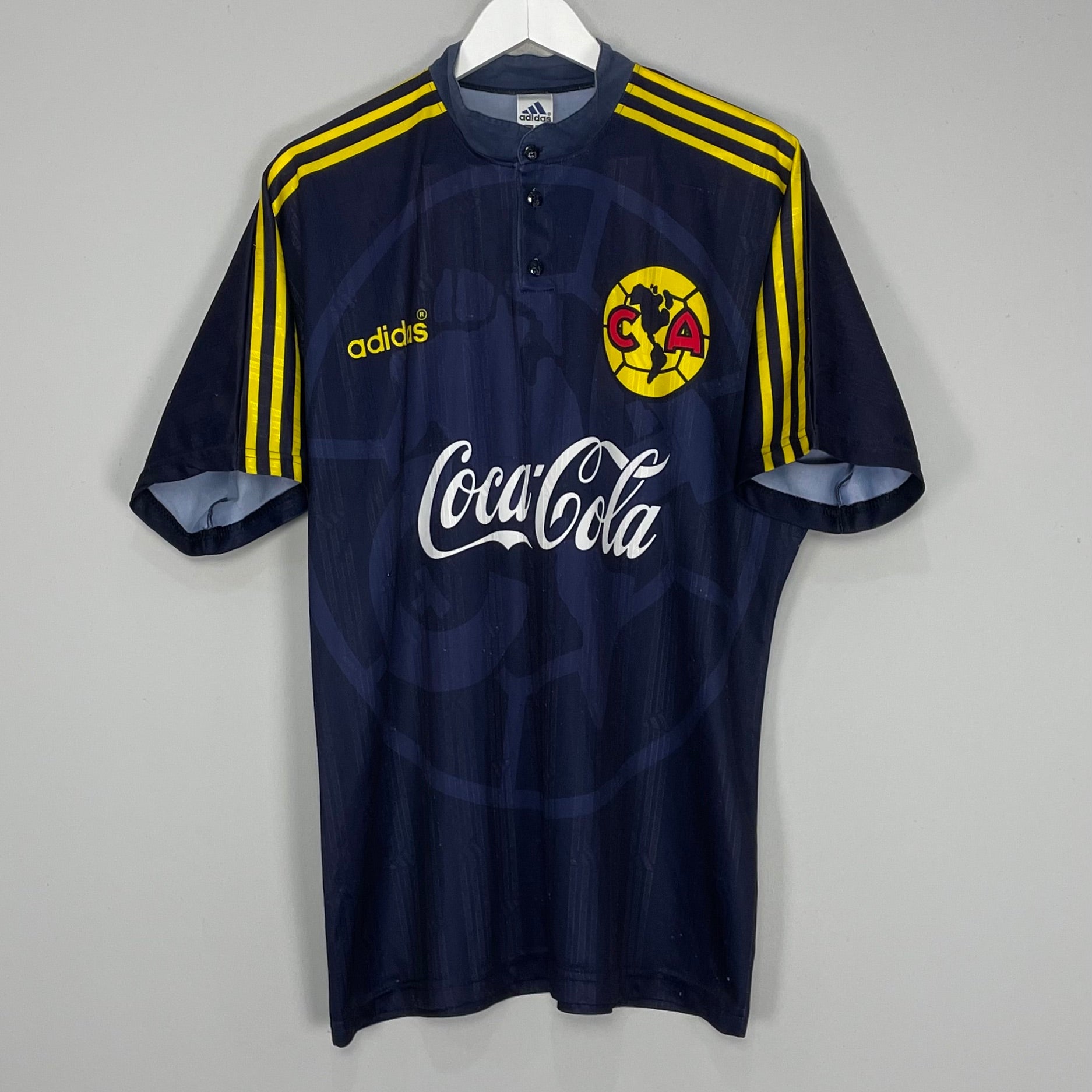 Shop 1996/98 CLUB AMERICA AWAY SHIRT (L) ADIDAS, classic football shirts, vintage football shirts & retro soccer jerseys at Cult Kits