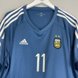 2015/16 ARGENTINA AGUERO #11 AWAY SHIRT (XL) ADIDAS