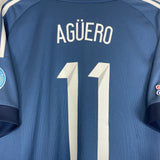 2015/16 ARGENTINA AGUERO #11 AWAY SHIRT (XL) ADIDAS
