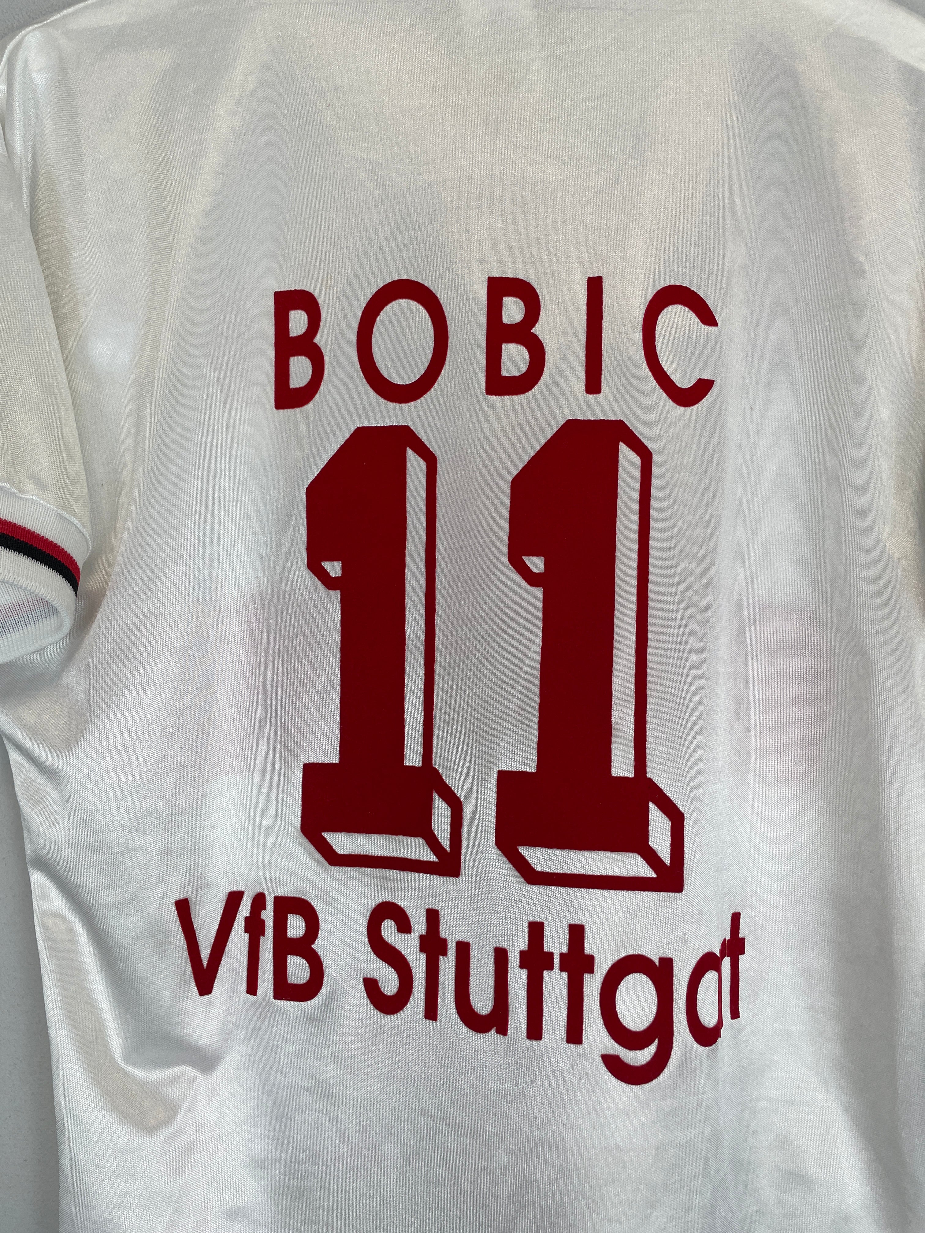 Shop 1993/95 STUTTGART BOBIC #11 HOME SHIRT (S) ADIDAS, classic football shirts, vintage football shirts & retro soccer jerseys at Cult Kits