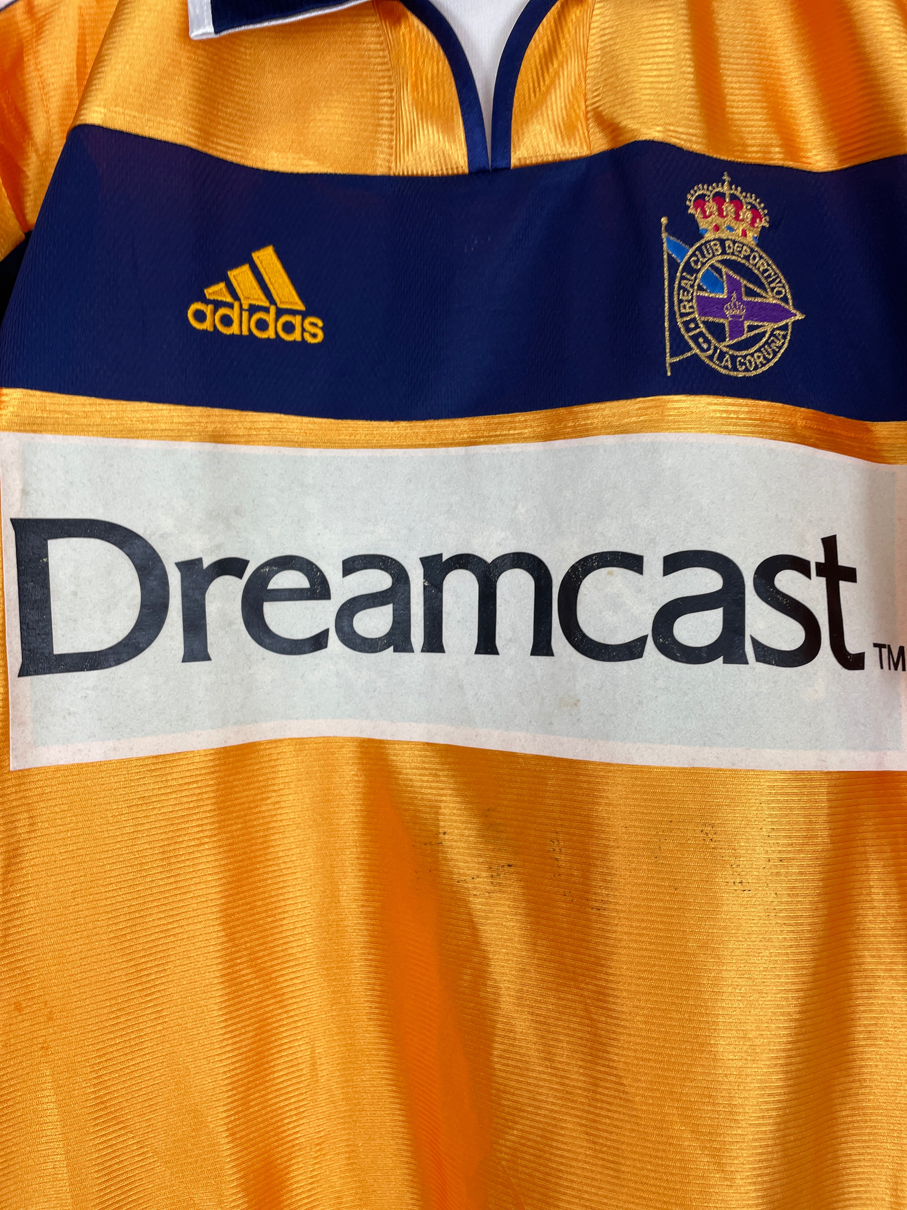 Shop 2000/01 DEPORTIVO LA CORUNA AWAY SHIRT (L) ADIDAS, classic football shirts, vintage football shirts & retro soccer jerseys at Cult Kits