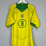 2004/06 BRAZIL KAKA #8 HOME SHIRT (XL) NIKE