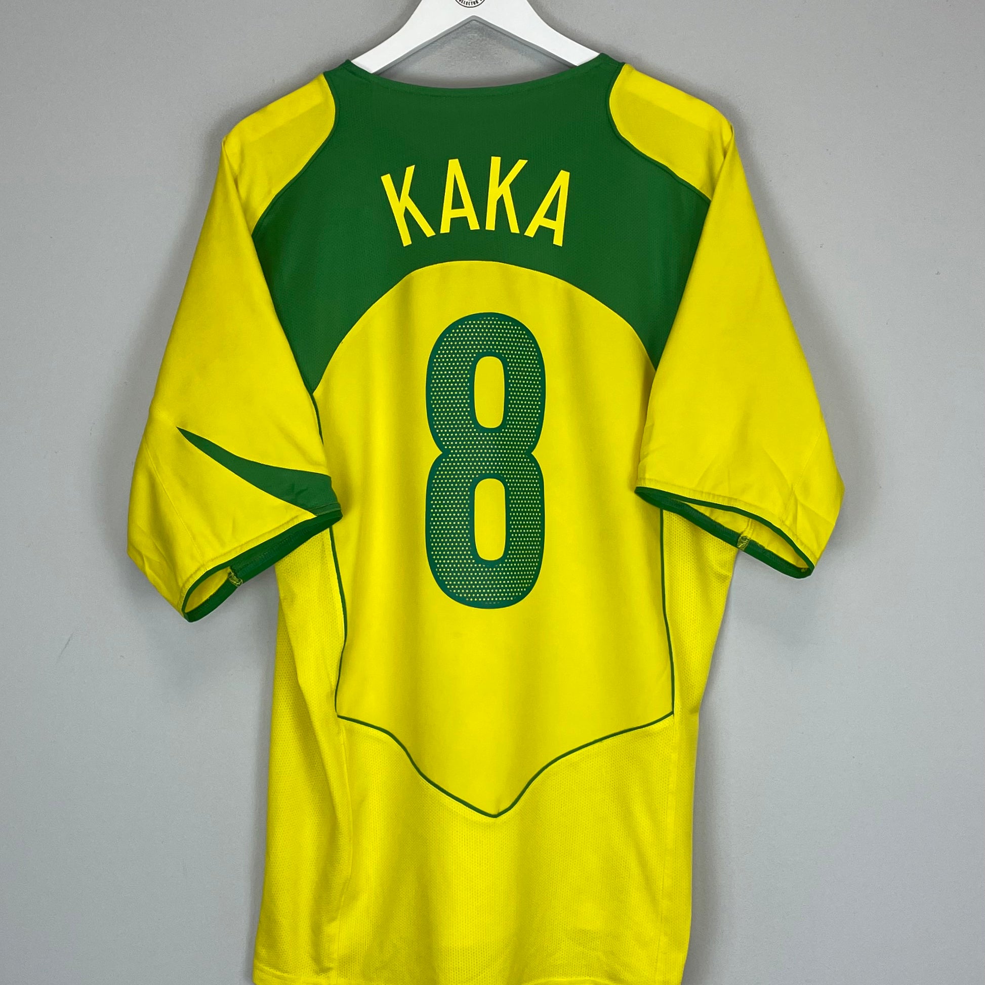 Buy 2004/06 BRAZIL KAKA 8 HOME SHIRT (XL) NIKE ~ Free worldwide shipping available ~ Authentic Vintage Football Shirts from Cult Kits