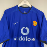 Shop 2002/03 MANCHESTER UNITED BECKHAM #7 THIRD SHIRT (XL) NIKE, classic football shirts, vintage football shirts & retro soccer jerseys at Cult Kits