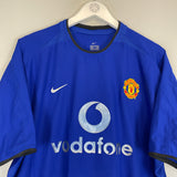 Shop 2002/03 MANCHESTER UNITED BECKHAM #7 THIRD SHIRT (XL) NIKE, classic football shirts, vintage football shirts & retro soccer jerseys at Cult Kits