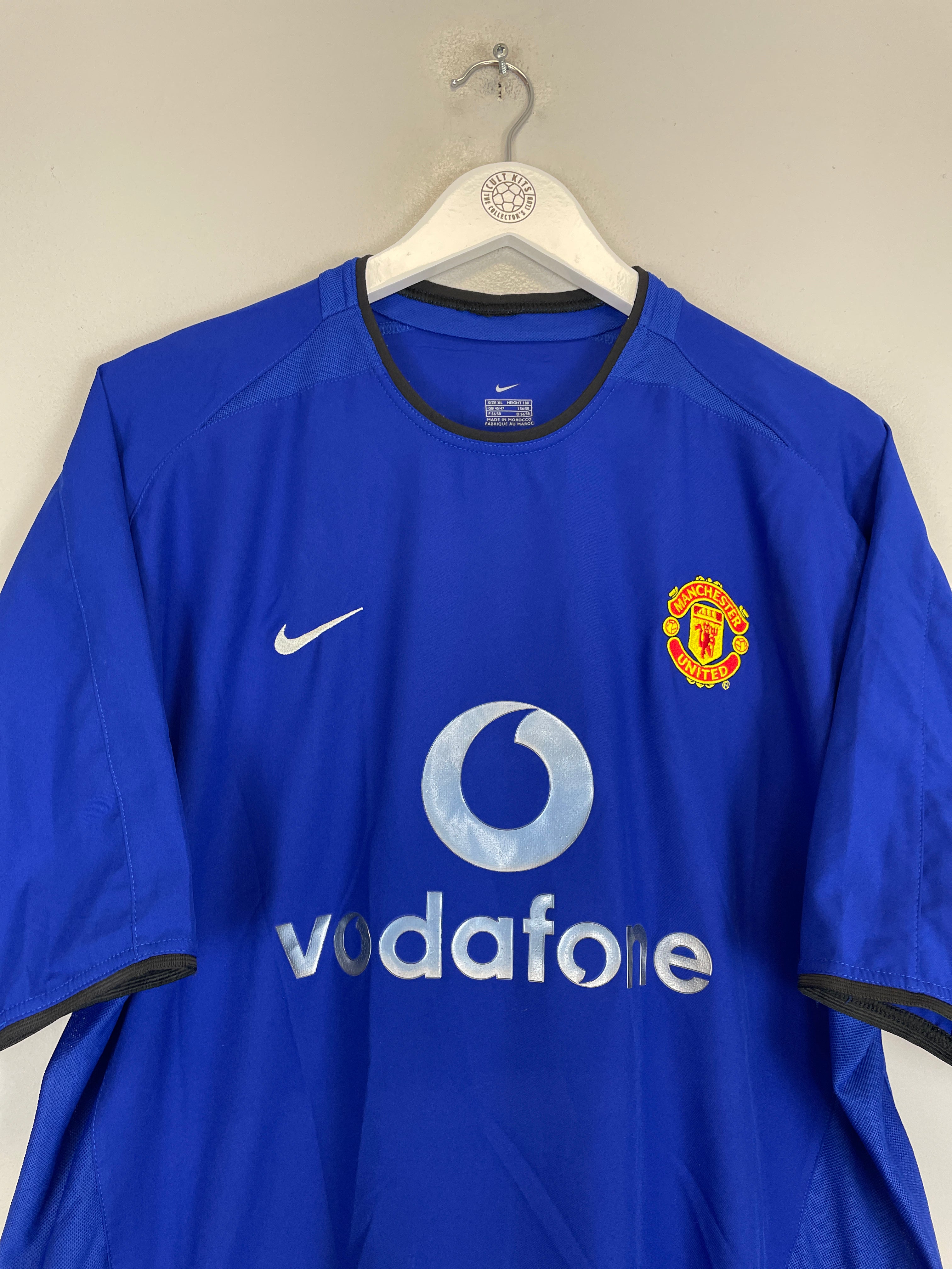 Shop 2002/03 MANCHESTER UNITED BECKHAM #7 THIRD SHIRT (XL) NIKE, classic football shirts, vintage football shirts & retro soccer jerseys at Cult Kits