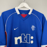 Shop 2001/02 RANGERS HOME SHIRT (XL) NIKE, classic football shirts, vintage football shirts & retro soccer jerseys at Cult Kits