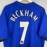 Shop 2002/03 MANCHESTER UNITED BECKHAM #7 THIRD SHIRT (XL) NIKE, classic football shirts, vintage football shirts & retro soccer jerseys at Cult Kits