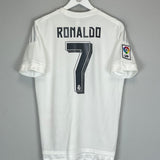 2015/16 REAL MADRID RONALDO #7 HOME SHIRT (M) ADIDAS