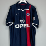 2001/02 PSG RONALDINHO #21 HOME SHIRT (XL) NIKE
