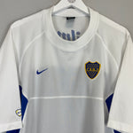 Shop 2002/04 BOCA JUNIORS TRAINING SHIRT (XL) NIKE, classic football shirts, vintage football shirts & retro soccer jerseys at Cult Kits