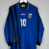 1994/97 ARGENTINA MARADONA #10 L/S AWAY SHIRT (L) ADIDAS