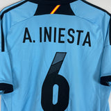 2012/14 SPAIN A.INIESTA #6 AWAY SHIRT (L) ADIDAS