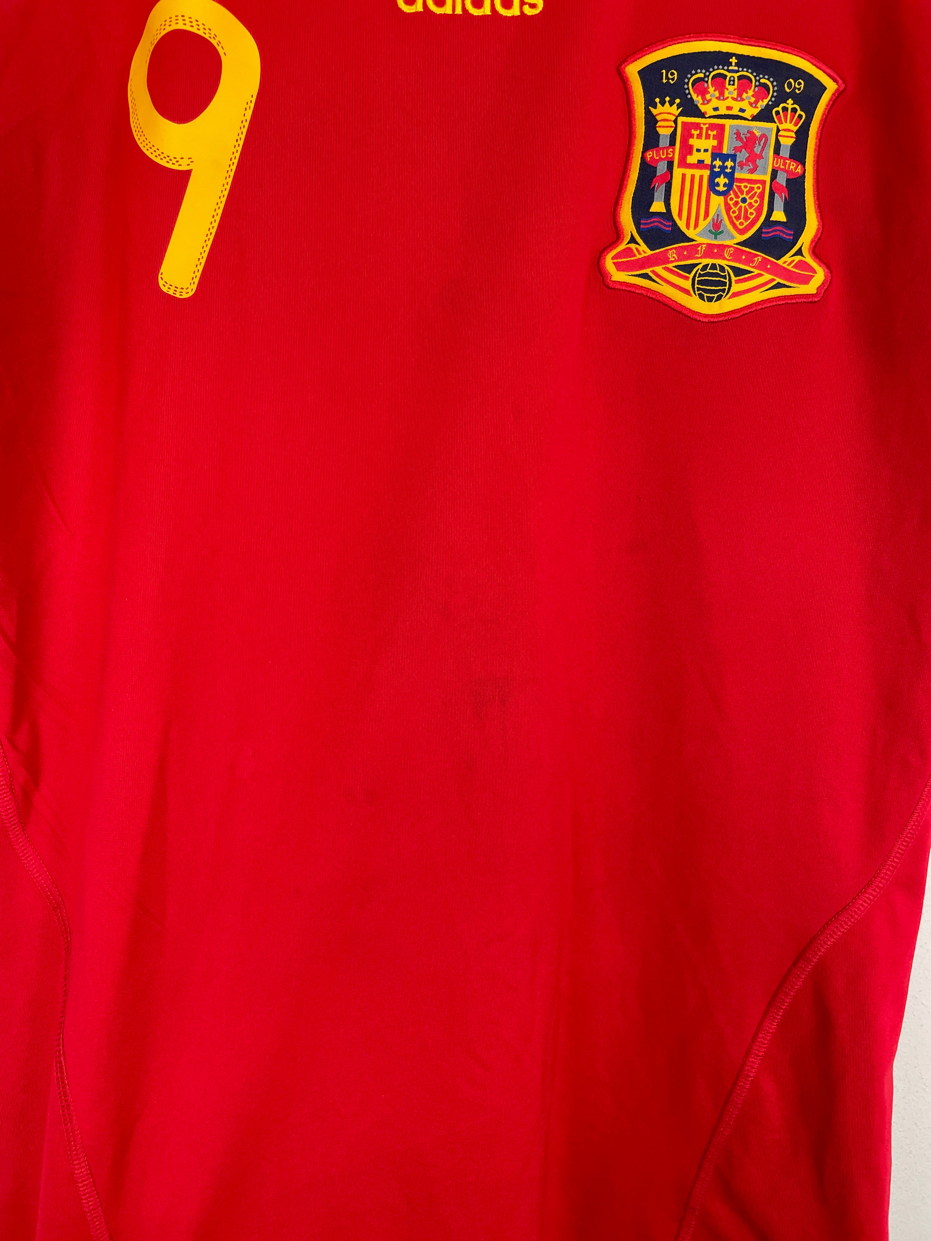 Shop 2009/10 SPAIN TORRES #9 HOME SHIRT (S) ADIDAS, classic football shirts, vintage football shirts & retro soccer jerseys at Cult Kits