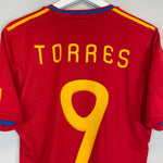 Shop 2009/10 SPAIN TORRES #9 HOME SHIRT (S) ADIDAS, classic football shirts, vintage football shirts & retro soccer jerseys at Cult Kits