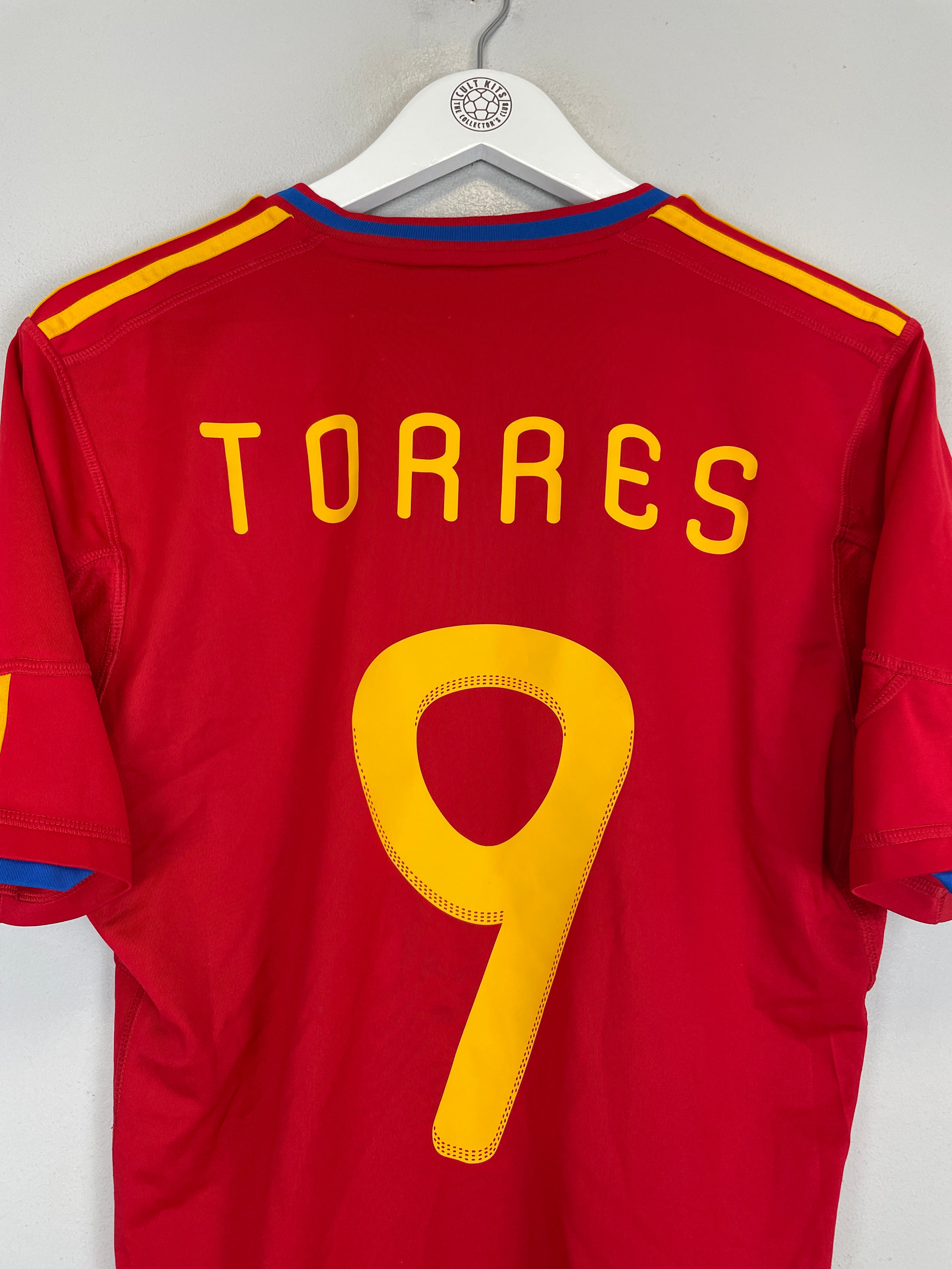 Shop 2009/10 SPAIN TORRES #9 HOME SHIRT (S) ADIDAS, classic football shirts, vintage football shirts & retro soccer jerseys at Cult Kits