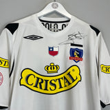 2008/09 COLO COLO FIERRO #11 *SIGNED* HOME SHIRT (L) UMBRO