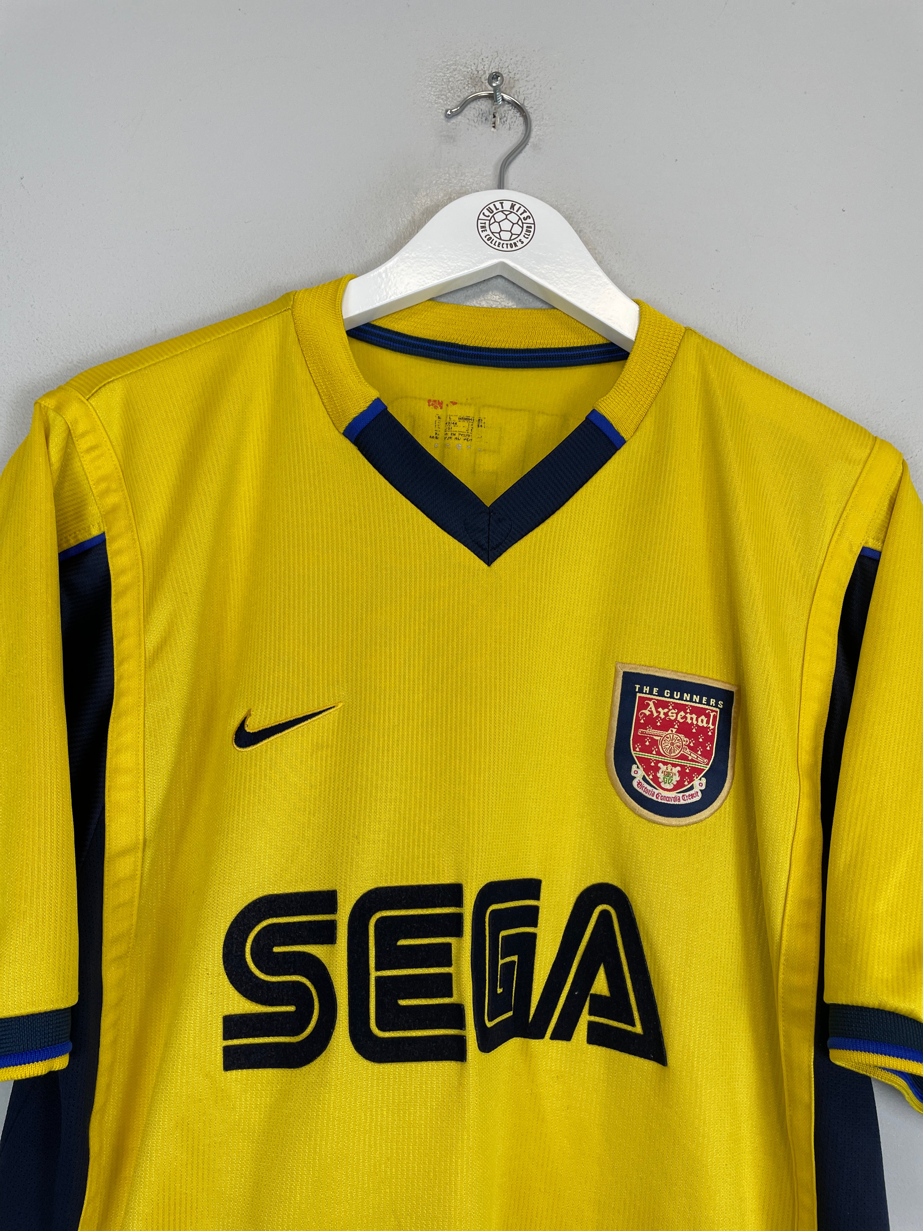 Shop 1999/01 ARSENAL VIEIRA #4 AWAY SHIRT (L) NIKE, classic football shirts, vintage football shirts & retro soccer jerseys at Cult Kits