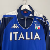 Shop 1999/00 ITALY TRACK JACKET (L) KAPPA, classic football shirts, vintage football shirts & retro soccer jerseys at Cult Kits