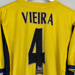 Shop 1999/01 ARSENAL VIEIRA #4 AWAY SHIRT (L) NIKE, classic football shirts, vintage football shirts & retro soccer jerseys at Cult Kits