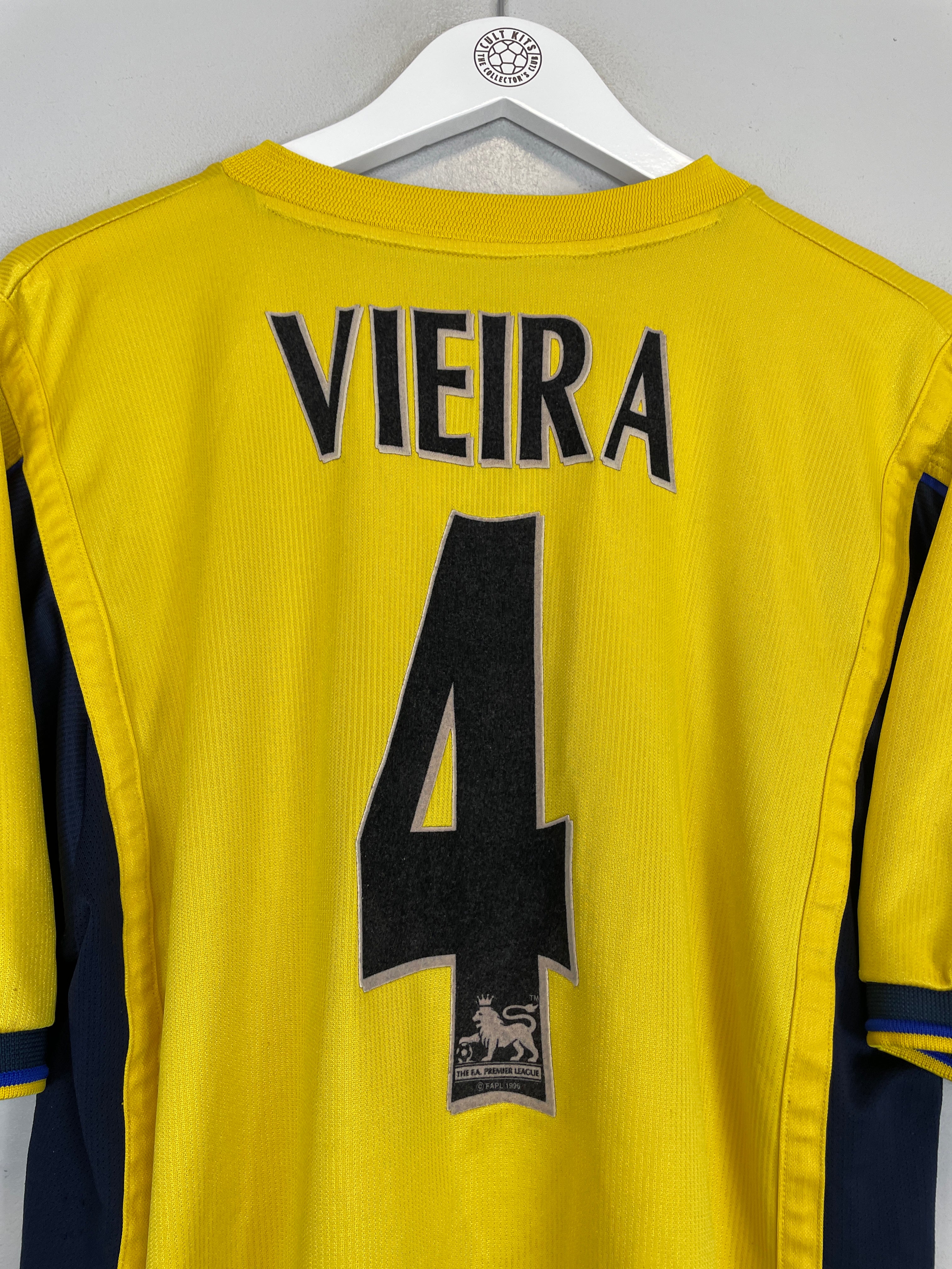 Shop 1999/01 ARSENAL VIEIRA #4 AWAY SHIRT (L) NIKE, classic football shirts, vintage football shirts & retro soccer jerseys at Cult Kits