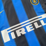 2003/04 Inter Milan Adriano #10 C/L Home Shirt (XL) Nike