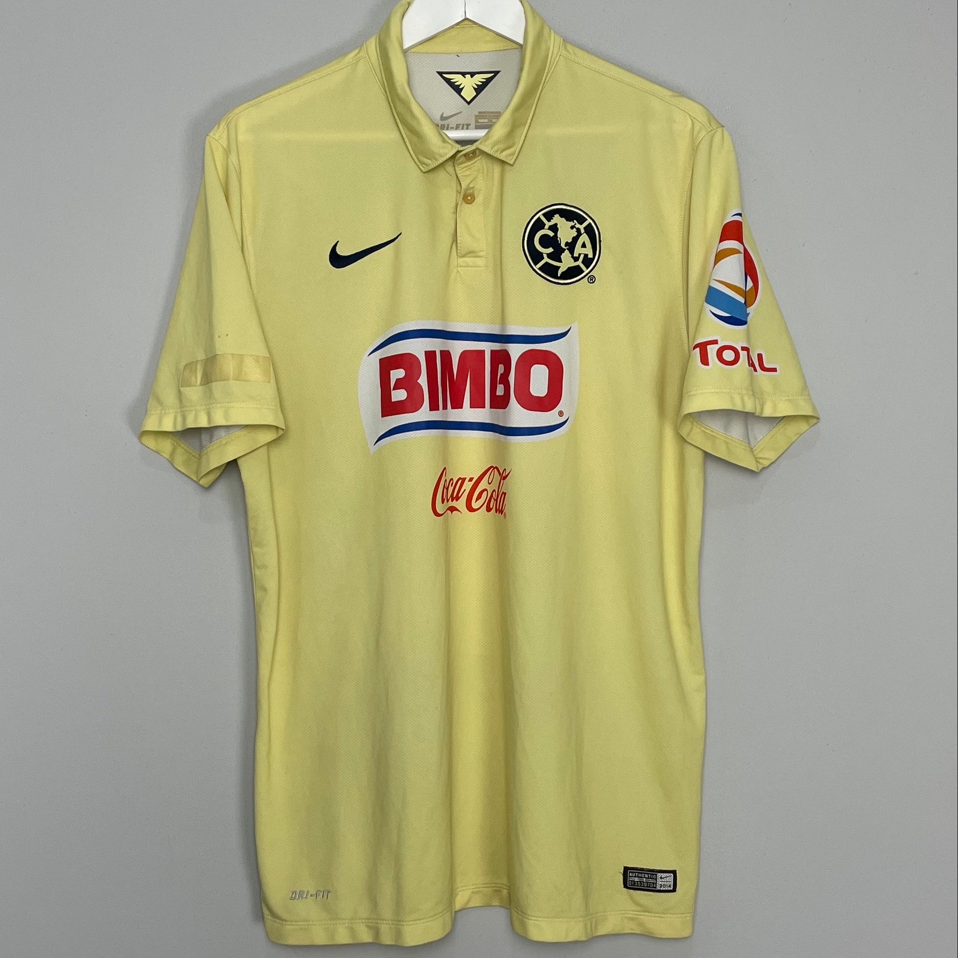 Shop 2014/15 CLUB AMERICA HOME SHIRT (XL) NIKE, classic football shirts, vintage football shirts & retro soccer jerseys at Cult Kits