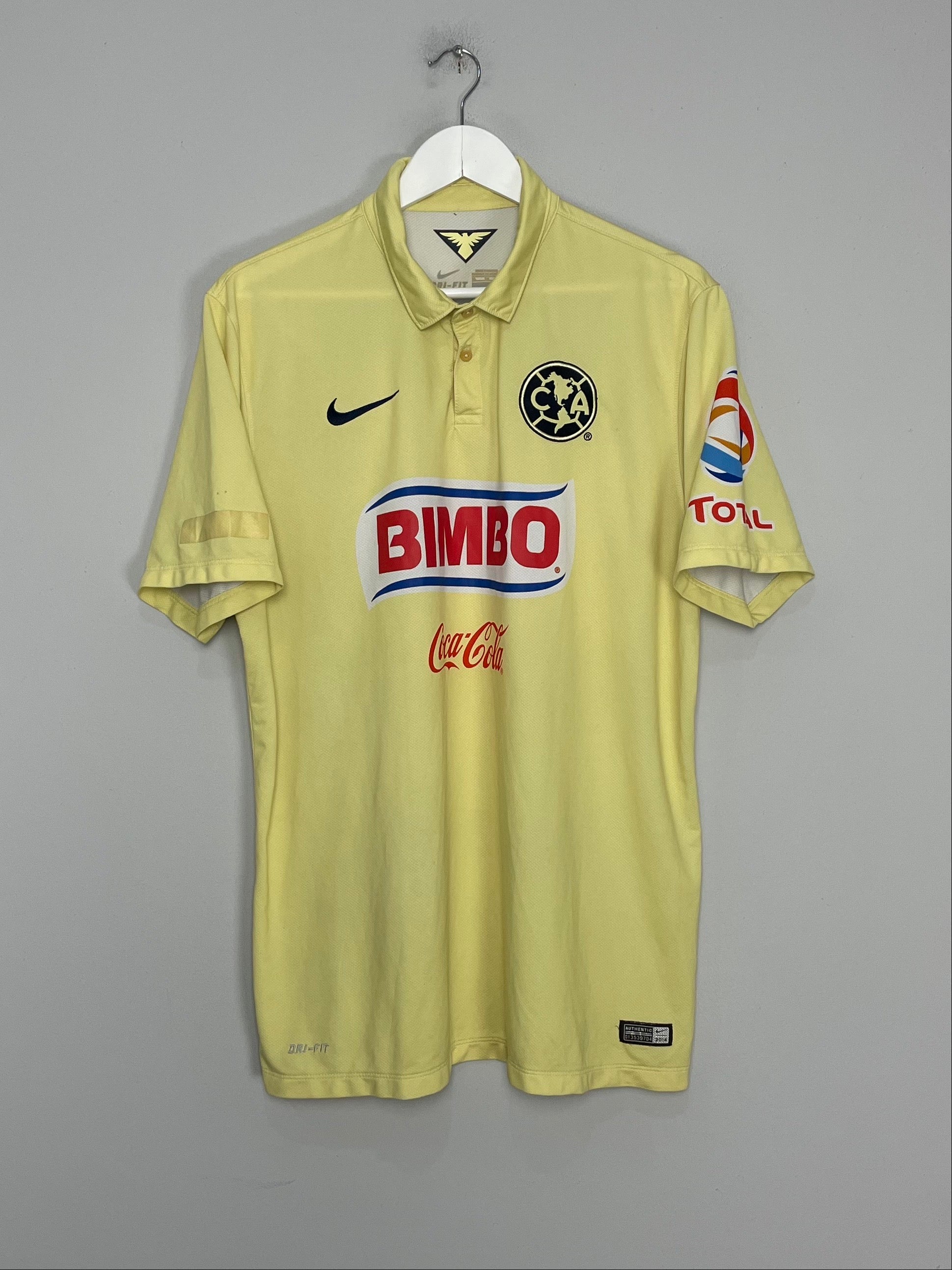 Shop 2014/15 CLUB AMERICA HOME SHIRT (XL) NIKE, classic football shirts, vintage football shirts & retro soccer jerseys at Cult Kits