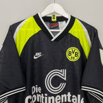 Shop 1995/96 DORTMUND AWAY SHIRT (XXL) NIKE, classic football shirts, vintage football shirts & retro soccer jerseys at Cult Kits
