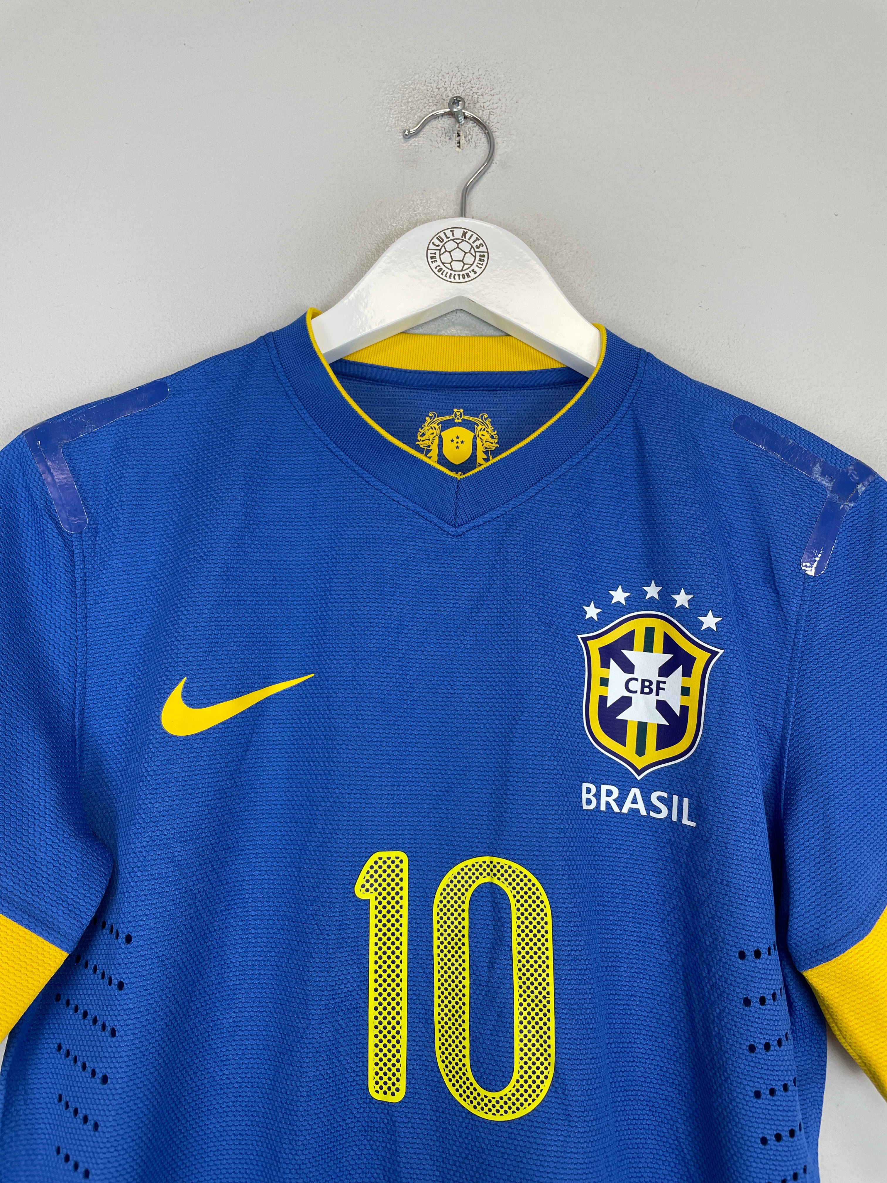 Buy 2012/13 BRAZIL RONALDINHO 10 *AUTHENTIC* AWAY SHIRT (M) NIKE ~ Free worldwide shipping available ~ Authentic Vintage Football Shirts from Cult Kits