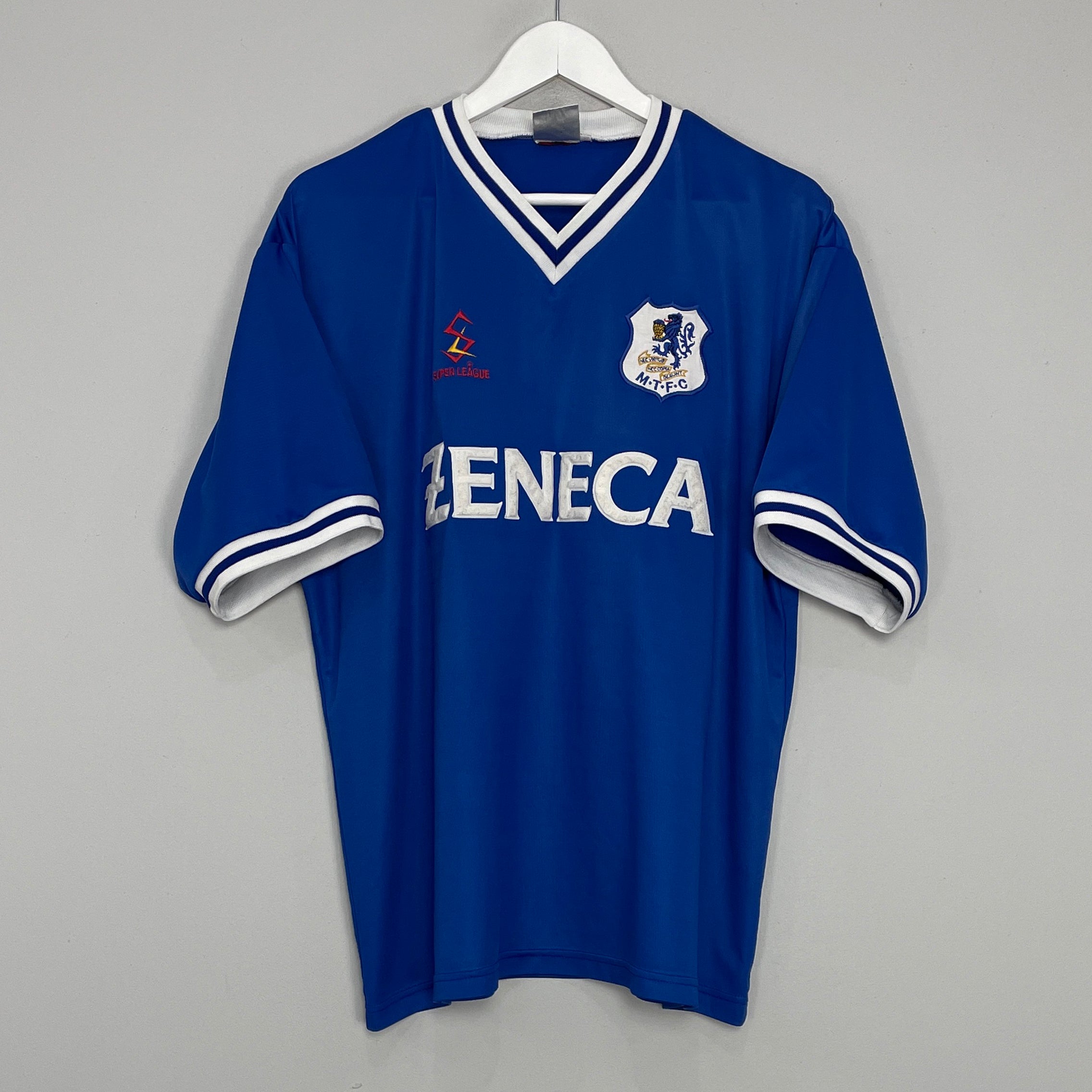 Shop 1997/98 MACCLESFIELD HOME SHIRT (XL) SUPER LEAGUE, classic football shirts, vintage football shirts & retro soccer jerseys at Cult Kits