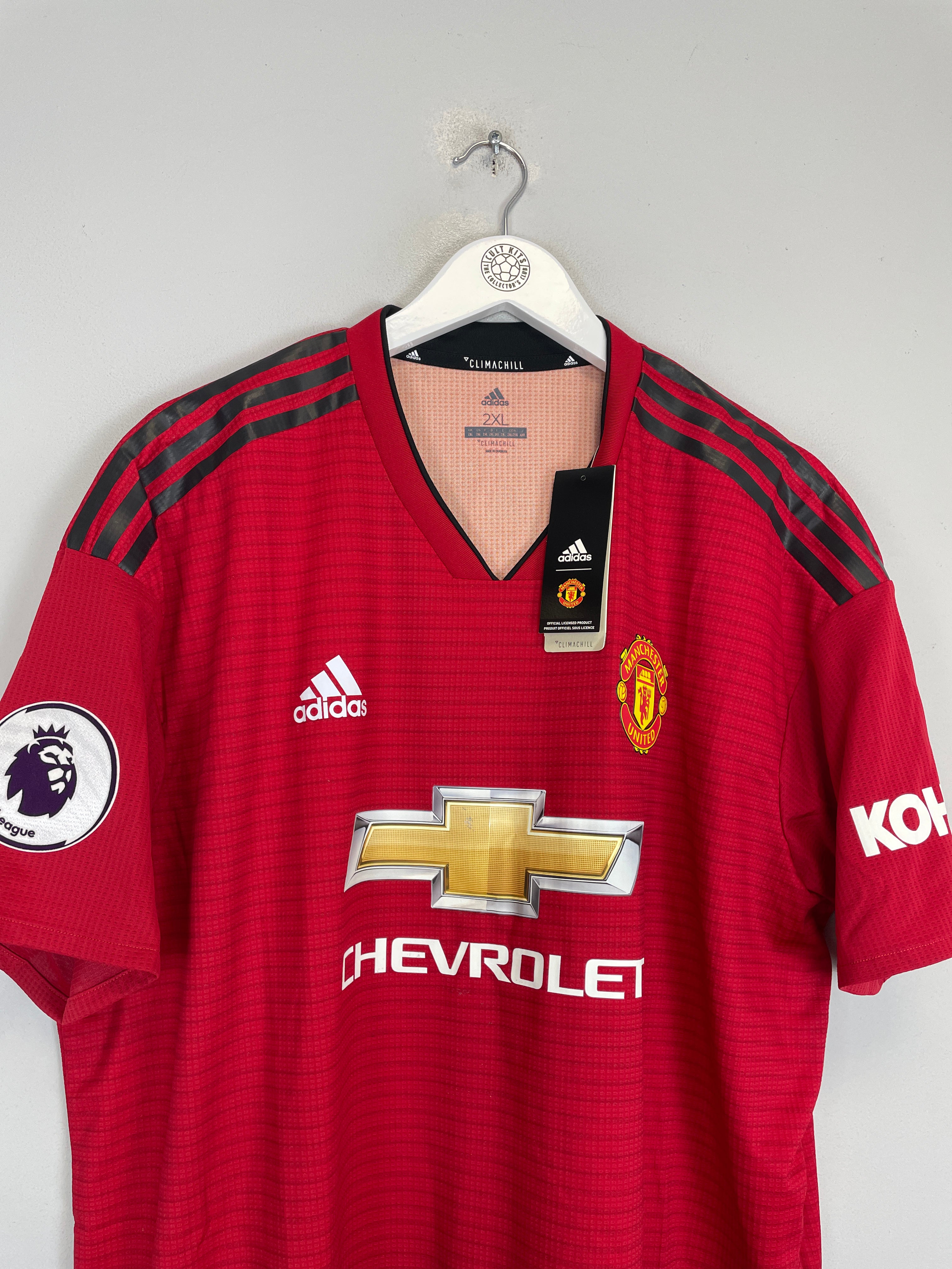 Shop 2018/19 MANCHESTER UNITED MATA #8 *AUTHENTIC* BNWT HOME SHIRT (XXL) ADIDAS, classic football shirts, vintage football shirts & retro soccer jerseys at Cult Kits