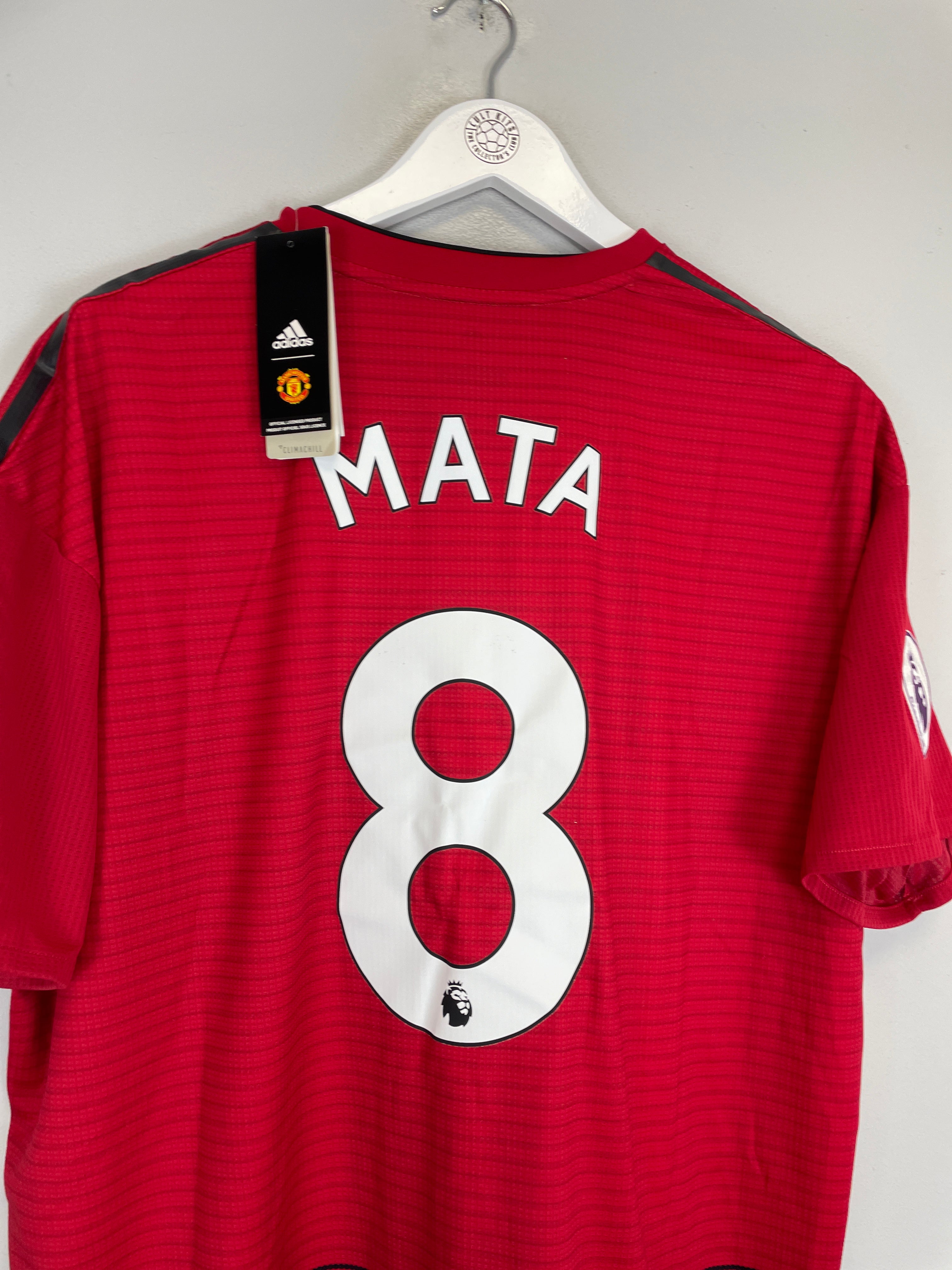 Shop 2018/19 MANCHESTER UNITED MATA #8 *AUTHENTIC* BNWT HOME SHIRT (XXL) ADIDAS, classic football shirts, vintage football shirts & retro soccer jerseys at Cult Kits